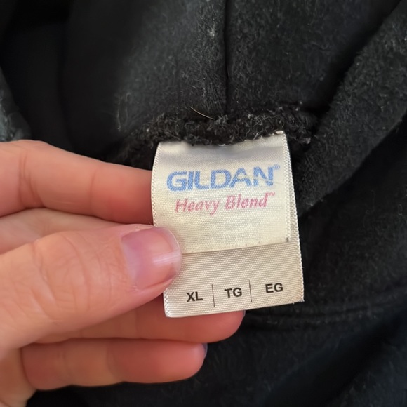 Vintage Win Lose Tie Oakland Fan Til I Die, Oakland Raiders Black Hoodie Sz XL - Picture 9 of 10